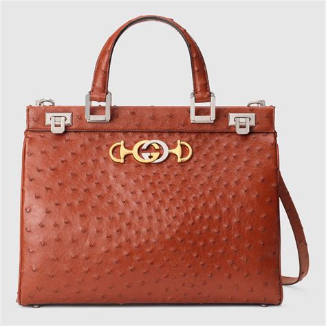 gucci zumi bag ostrich|Gucci ostrich handbags.